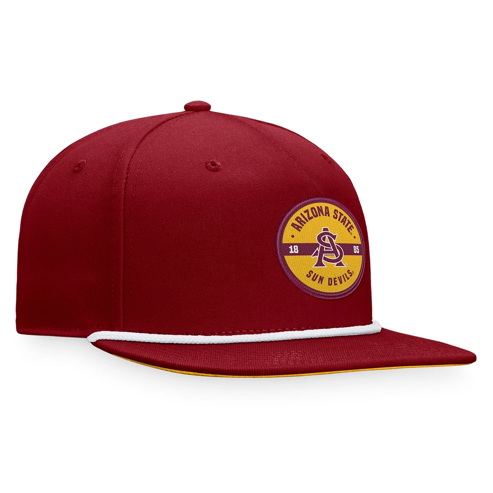 Chapeau Top of the World marron pour hommes de l'Arizona State Sun Devils Bank