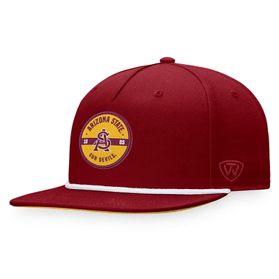 Chapeau Top of the World marron pour hommes de l'Arizona State Sun Devils Bank