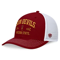 Casquette réglable pour hommes Top of the World marron Arizona State Sun Devils Carson Trucker