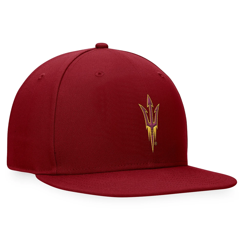 Casquette ajustée Top of the World marron Arizona State Sun Devils pour hommes