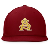 Men's Top of the World Maroon Arizona State Sun Devils Fundamental Snapback Hat