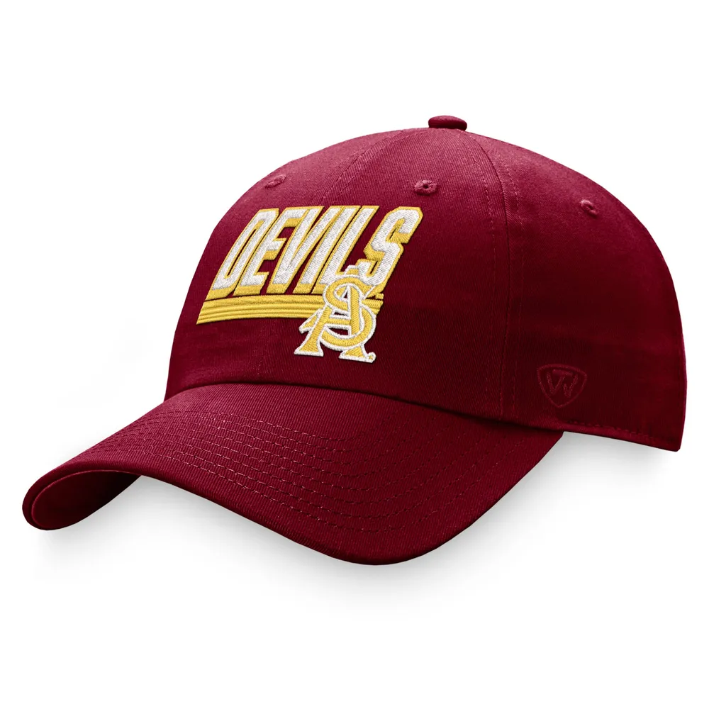 Casquette réglable Top of the World Arizona State Sun Devils Slice marron pour homme