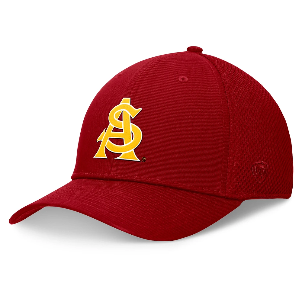 Casquette flexible Top of the World marron Arizona State Sun Devils Spacer pour hommes