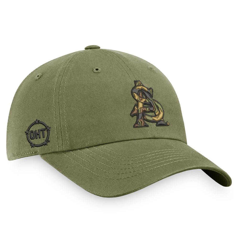 Men's Top of the World Olive Arizona State Sun Devils OHT Military Appreciation Unit Adjustable Hat