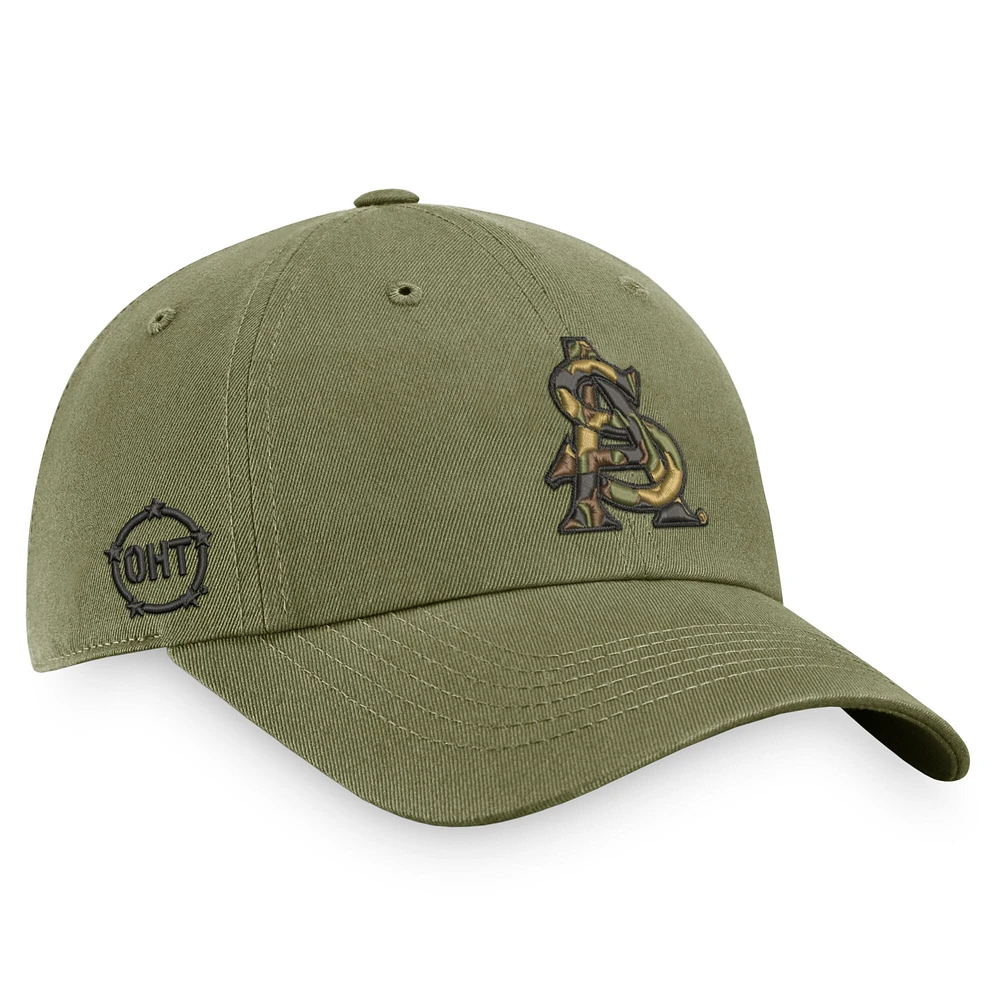 Casquette réglable pour homme Top of the World Olive Arizona State Sun Devils OHT Military Appreciation Unit