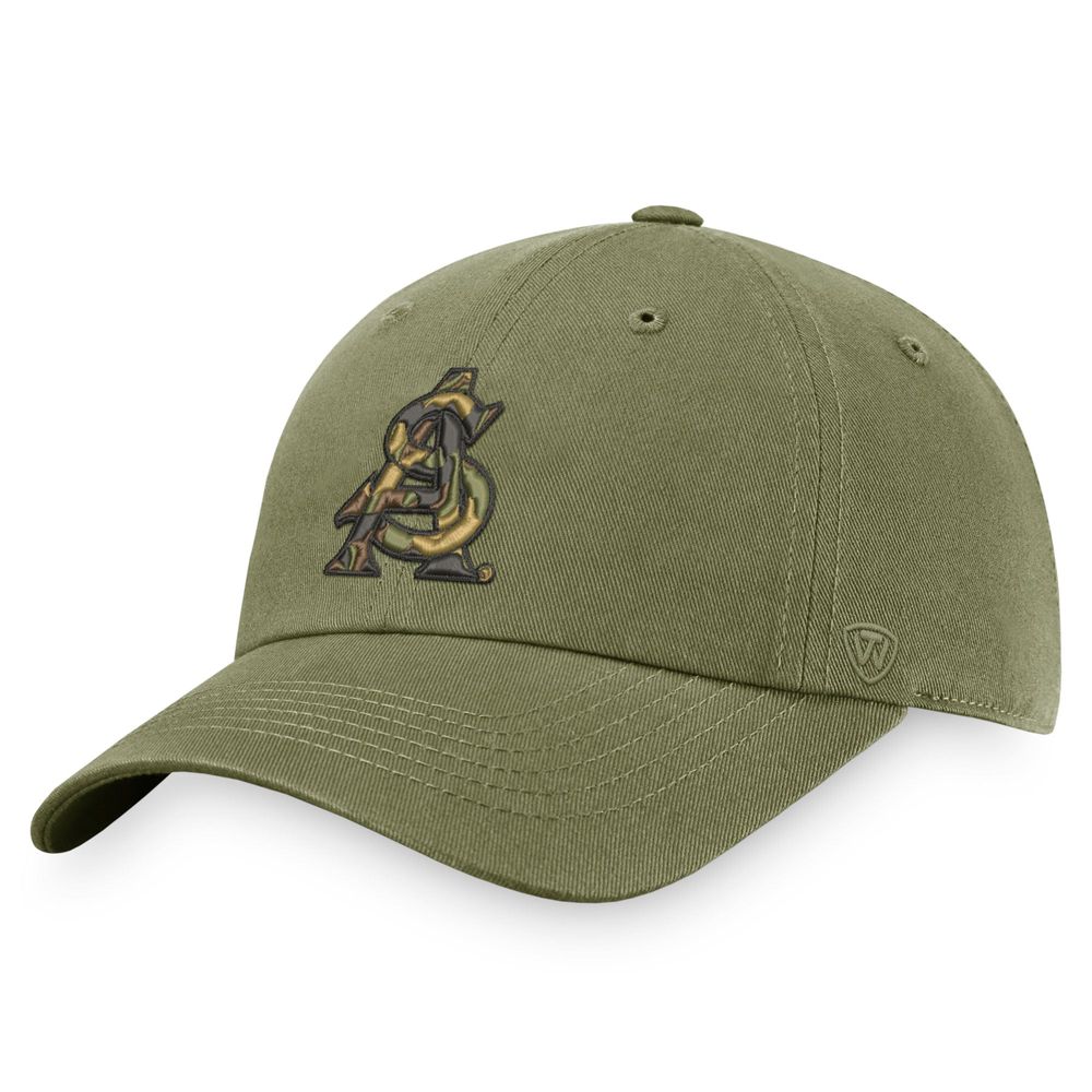 Men's Top of the World Olive Arizona State Sun Devils OHT Military Appreciation Unit Adjustable Hat