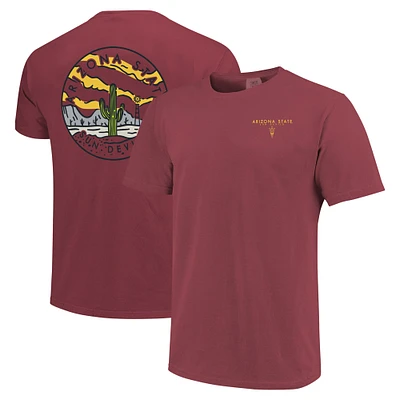 T-shirt unisexe marron Arizona State Sun Devils Scenic Comfort Colors