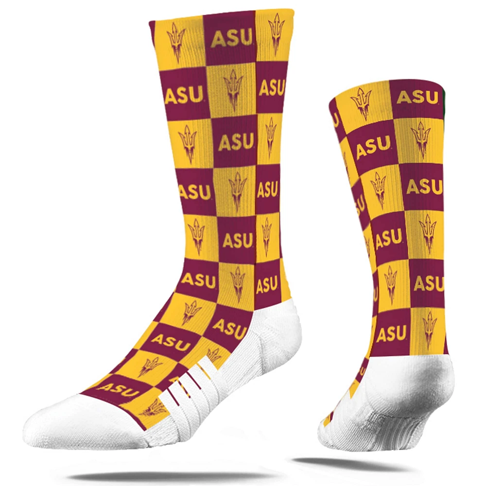 Unisex Strideline Gold Arizona State Sun Devils Premium Sub Crew Socks