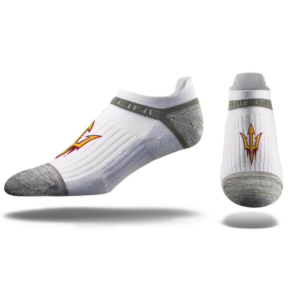 Chaussettes basses unisexes blanches Strideline Arizona State Sun Devils de qualité supérieure