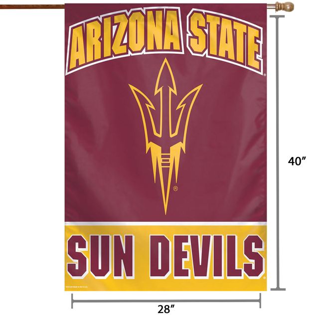 Drapeau WinCraft Arizona State Sun Devils 71 x 101,6 cm avec nom complet