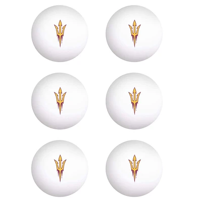 Lot de 6 balles de tennis de table WinCraft Arizona State Sun Devils