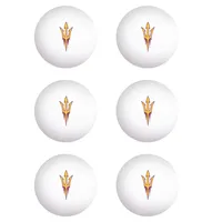 Lot de 6 balles de tennis de table WinCraft Arizona State Sun Devils