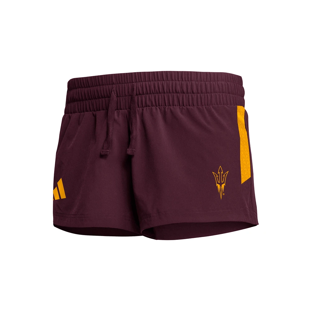 Women's adidas Maroon Arizona State Sun Devils 2023 Sideline Performance Shorts