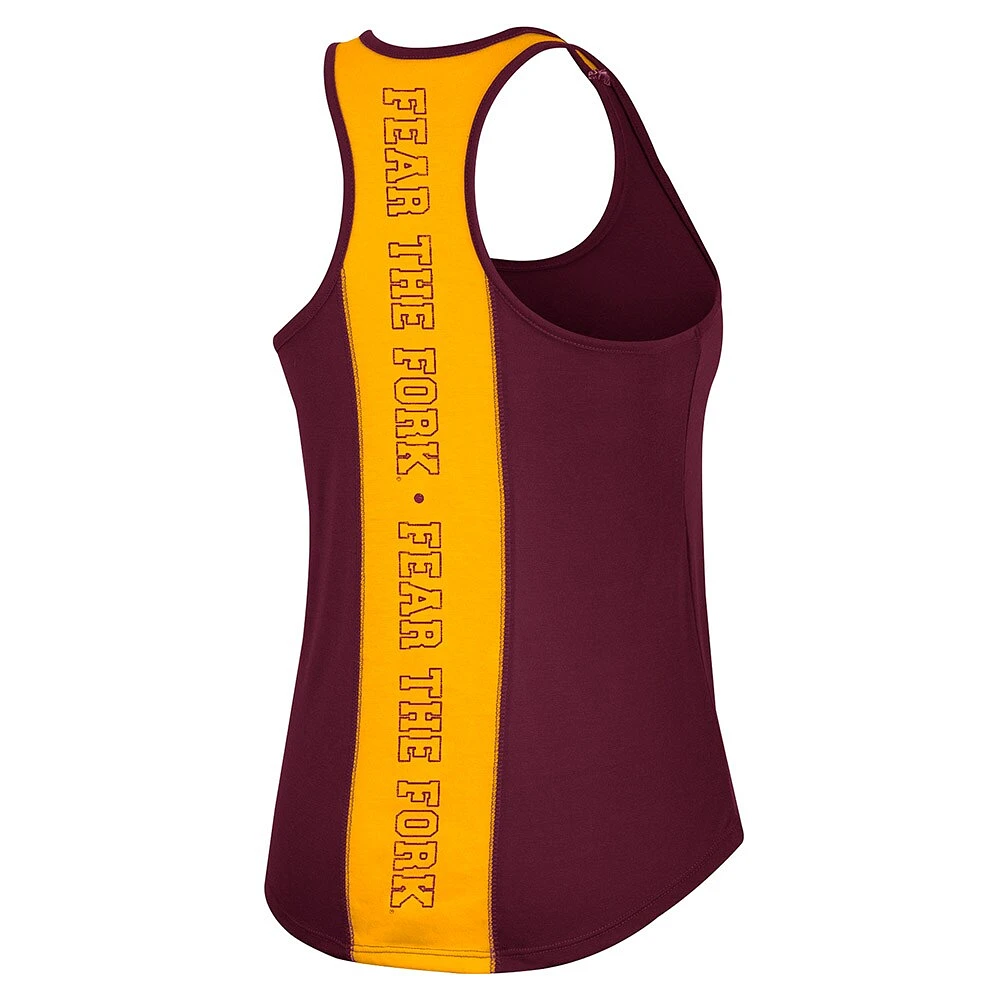 Women's Colosseum Maroon Arizona State Sun Devils 10 Days Racerback Scoop Neck Tank Top