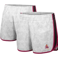 Arizona State Sun Devils Colosseum Women's The Plastics Geo Print Shorts - White/Black