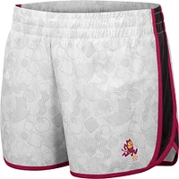 Short Colosseum blanc à imprimé géométrique pour femmes de l'Arizona State Sun Devils The Plastics