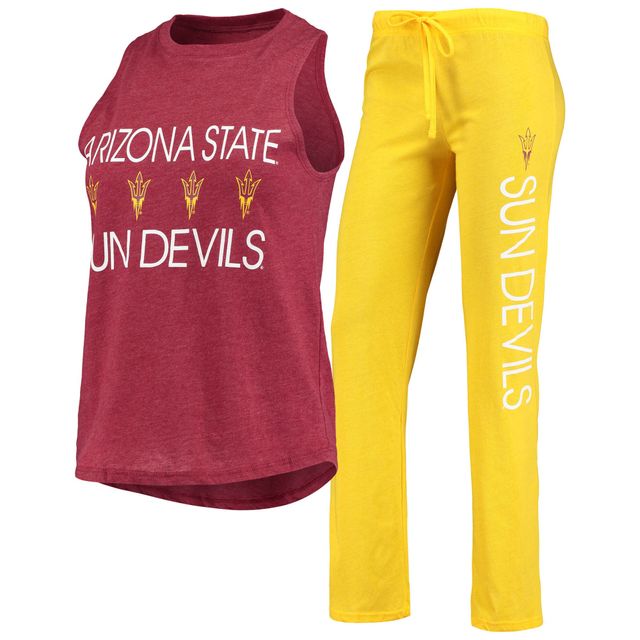 Concepts Sport Ensemble de nuit pour femme avec débardeur et pantalon Arizona State Sun Devils Marron/Or