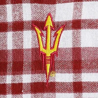 Women's Concepts Sport Maroon Arizona State Sun Devils Mainstay Lightweight Flannel Plaid Pullover Hoodie