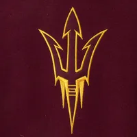 Women's Maroon Arizona State Sun Devils Team Big Logo Pullover Hoodie