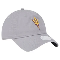 Women's New Era  Gray Arizona State Sun Devils Logo 9TWENTY Adjustable Hat