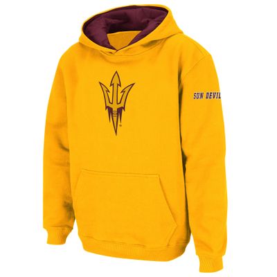 Youth Stadium Athletic Gold Arizona State Sun Devils Big Logo Pullover Hoodie