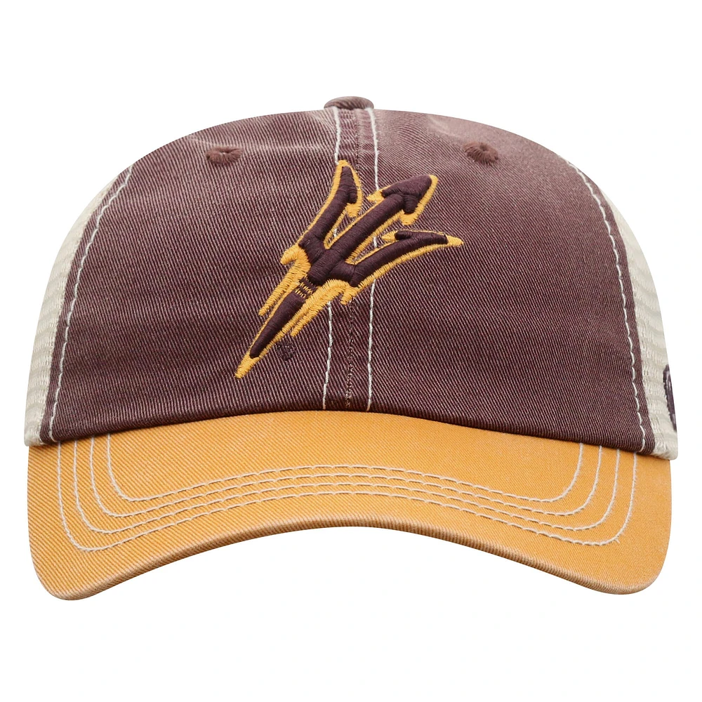 Youth Top of the World  Maroon Arizona State Sun Devils Offroad Adjustable Hat