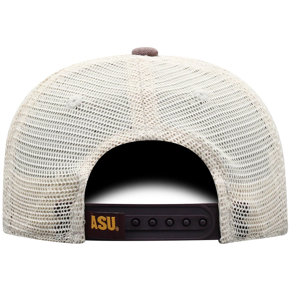 Youth Top of the World  Maroon Arizona State Sun Devils Offroad Adjustable Hat