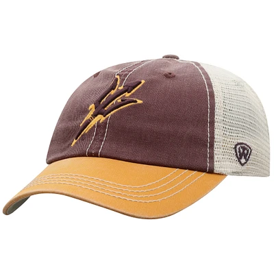 Youth Top of the World  Maroon Arizona State Sun Devils Offroad Adjustable Hat