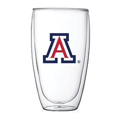 Arizona Wildcats 15oz. Double Wall Thermo Glass