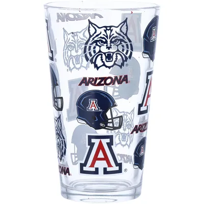 Arizona Wildcats 16oz. Allover Print Pint Glass