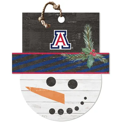Arizona Wildcats 18'' x 20'' Snowman Sign