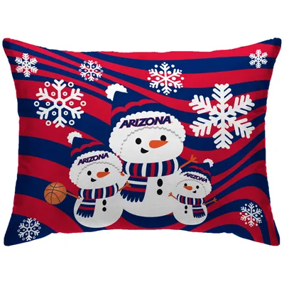 Arizona Wildcats 20'' x 26'' Holiday Snowman Bed Pillow