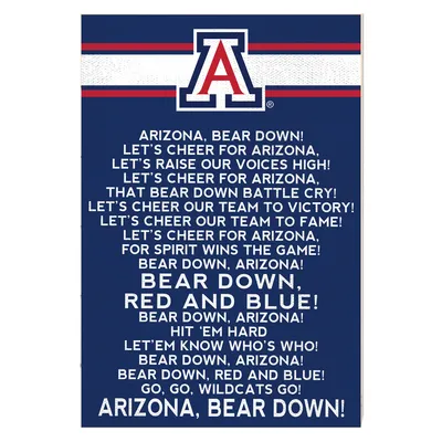 Arizona Wildcats 23'' x 34'' Fight Song Wall Art