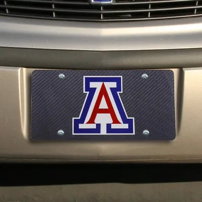 Arizona Wildcats Carbon Fiber License Plate