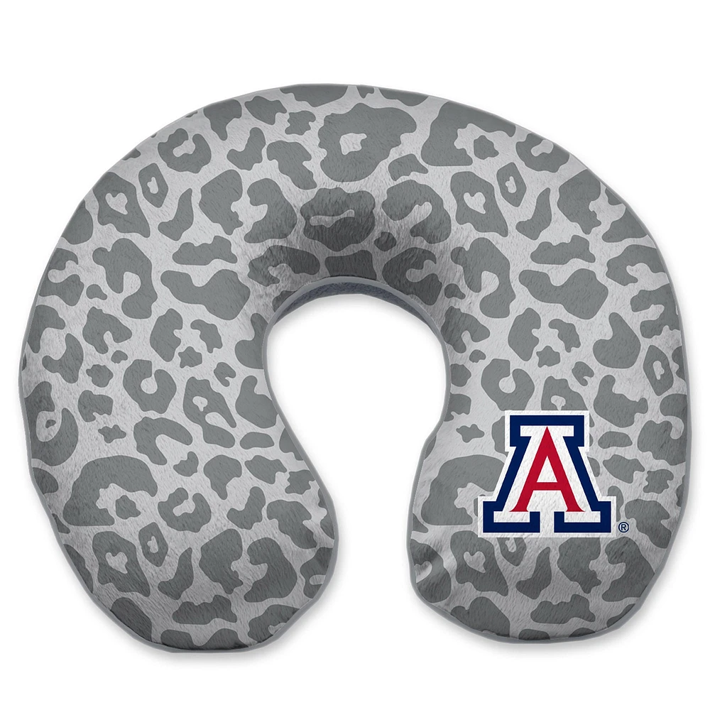 Arizona Wildcats Cheetah Print Memory Foam Travel Pillow