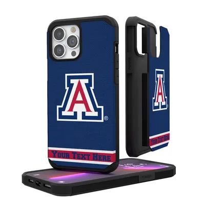 Arizona Wildcats iPhone Stripe Personalized Rugged Case