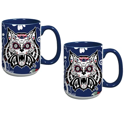 Arizona Wildcats Two-Pack Dia De Los Muertos Mug Set