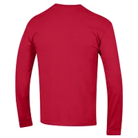Men's Champion  Red Arizona Wildcats Arch Over Logo Long Sleeve T-Shirt