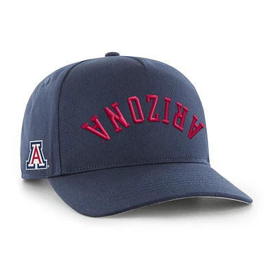 Men's '47 Navy Arizona Wildcats Flip Script Hitch Adjustable Hat
