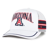 Casquette réglable de camionneur à bande latérale blanche '47 des Wildcats de l'Arizona pour hommes