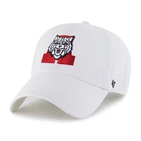 Men's '47 White Arizona Wildcats Vault Clean Up Adjustable Hat