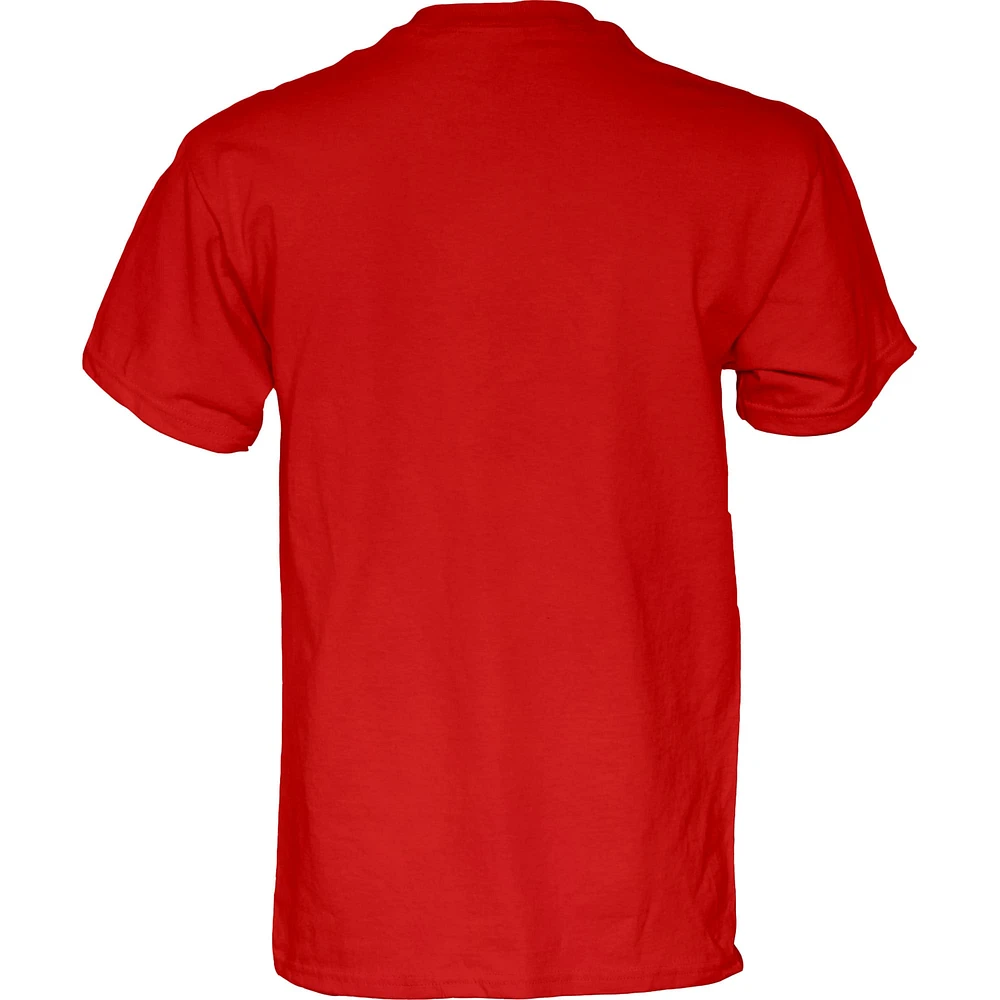 T-shirt pour hommes, bleu 84 rouge, Arizona Wildcats 2024 Pac-12, tournoi de conférence baseball, champions du vestiaire