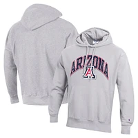 Sweat à capuche Champion Gray Arizona Wildcats Late Night Reverse Weave pour homme