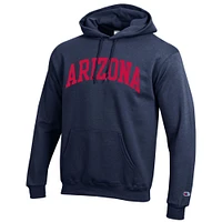 Men's Champion  Navy Arizona Wildcats Basic Arch Fleece Pullover Hoodie