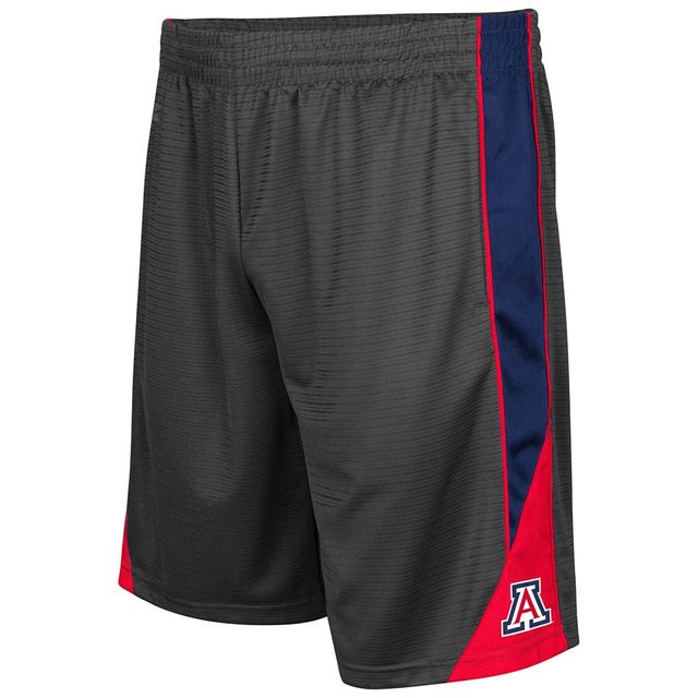 Short à revers Colosseum Charcoal Arizona Wildcats pour homme