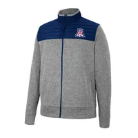 Veste à chevrons pour putter Arizona Wildcats Colosseum gris/bleu marine homme