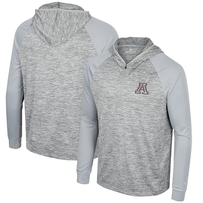 Haut à capuchon Cybernetic Raglan des Wildcats de l'Arizona Colosseum Gray pour homme