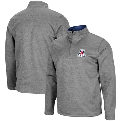 Arizona Wildcats Colosseum Roman Pullover Jacket - Heathered Charcoal