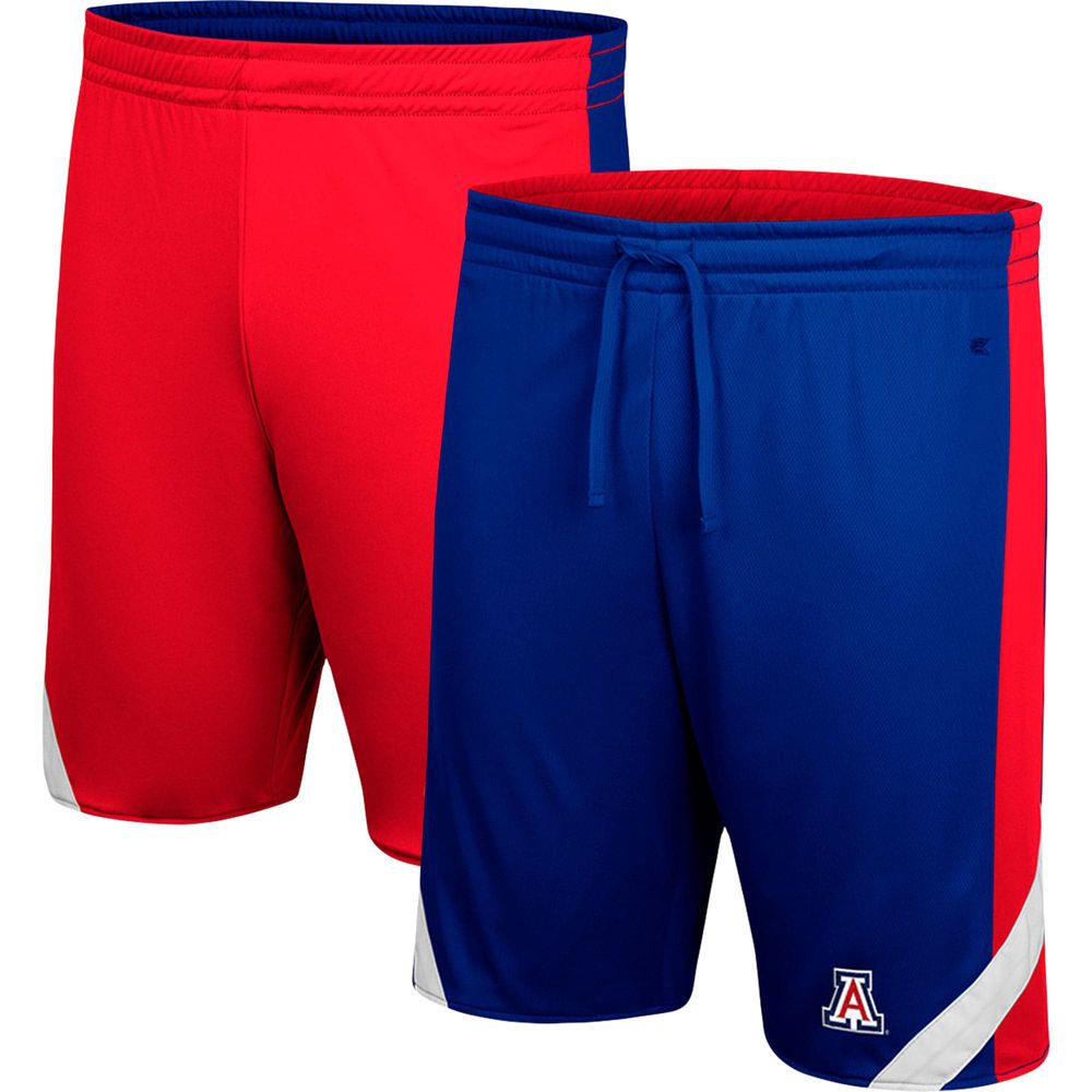 Men's Colosseum Navy/Red Arizona Wildcats Am I Wrong Reversible Shorts