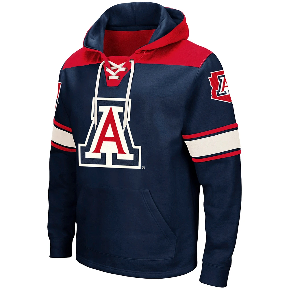 Sweat à capuche lacets Colosseum Navy Arizona Wildcats 2.0 pour hommes